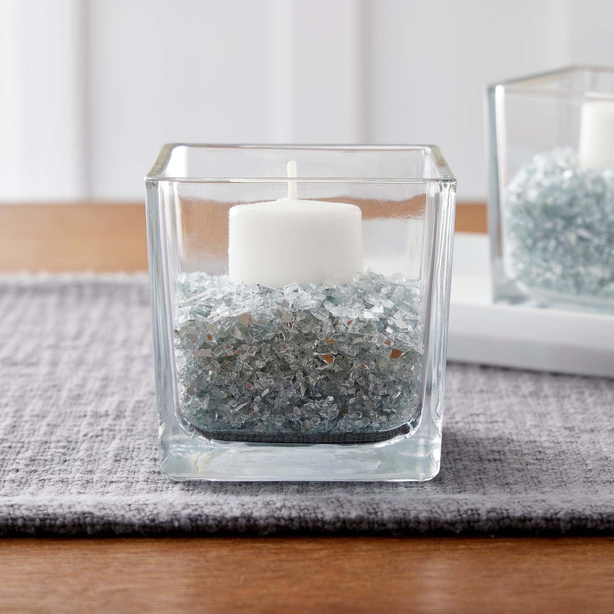 12 Pack: Clear Crushed Glass by Ashland®